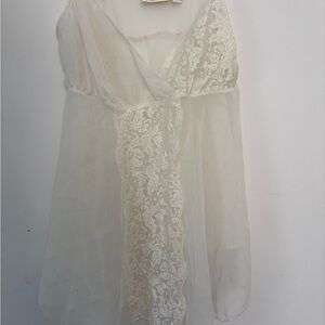 Victoria's Secret Cream Lace Chemise